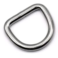 Los mejores  - HEAVYTOOL Anillo D de 15 mm x 3 mm Soldado de Acero Inoxidable AISI 316 (V4A) [10 Piezas]